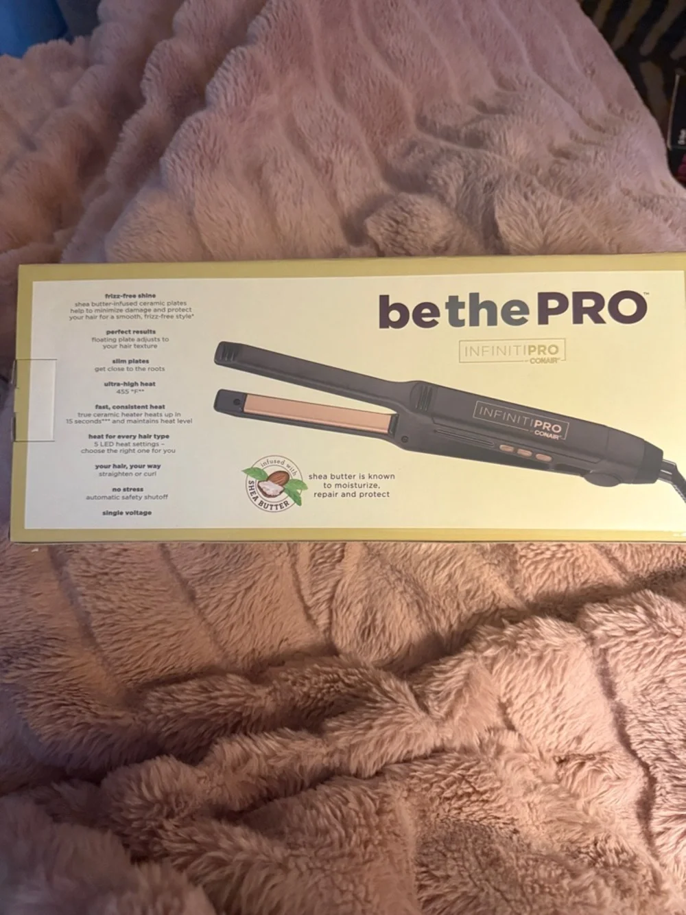 Flat Iron InfinitiPRO by Conair Infused with Shea Butter